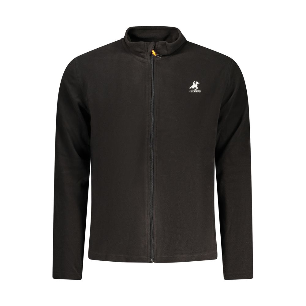 Black Polyester Men's Sweatshirt