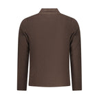 Marrone Polyester Men Sweatshirt