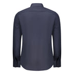 Blue Cotton Men Shirt