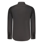Black Cotton Mens Shirt