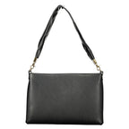 Borsa a mano da donna in poliuretano nero
