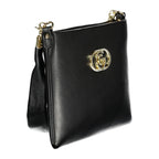 Borsa a mano da donna in poliuretano nero