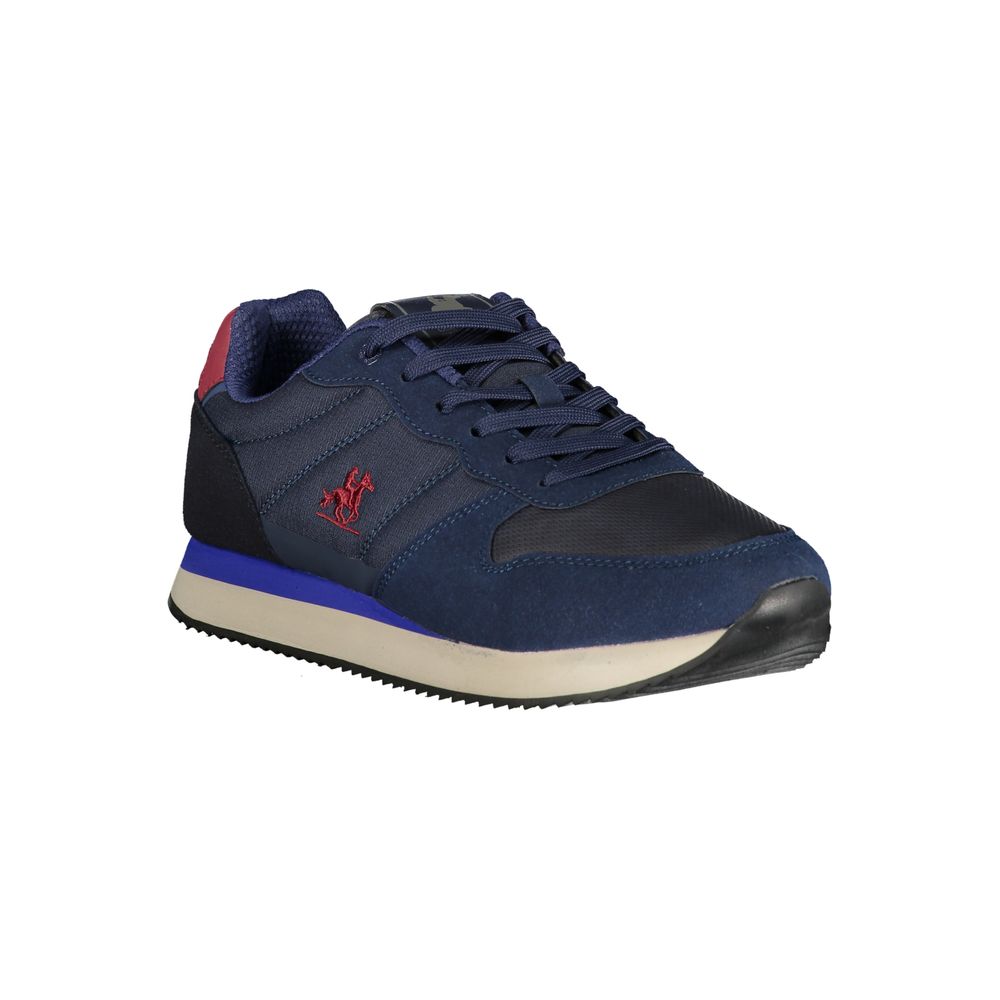 Blauer Herren-Sneaker aus Polyurethan