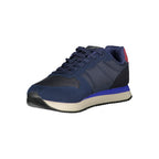 Blauer Herren-Sneaker aus Polyurethan