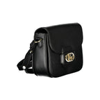 Black Polyurethane Women Handbag