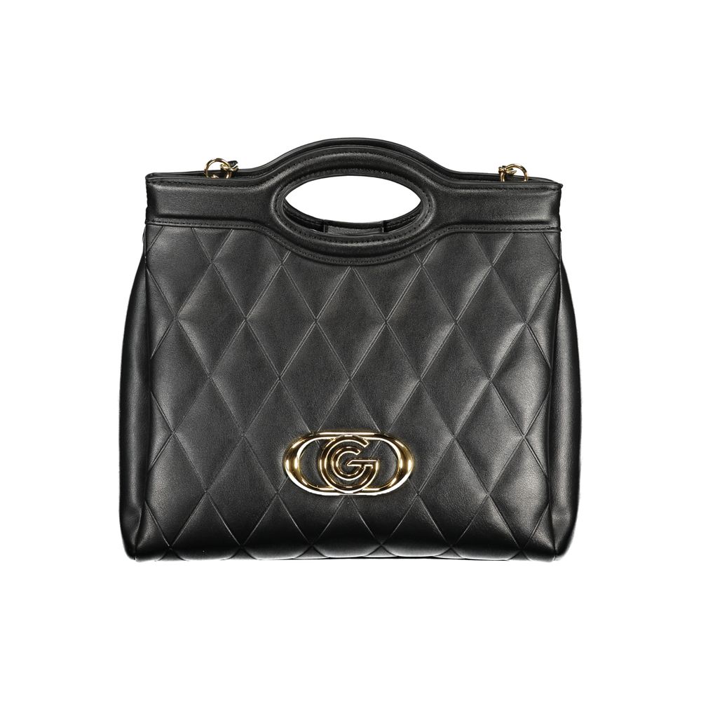 Nero Polyurethane Women Handbag