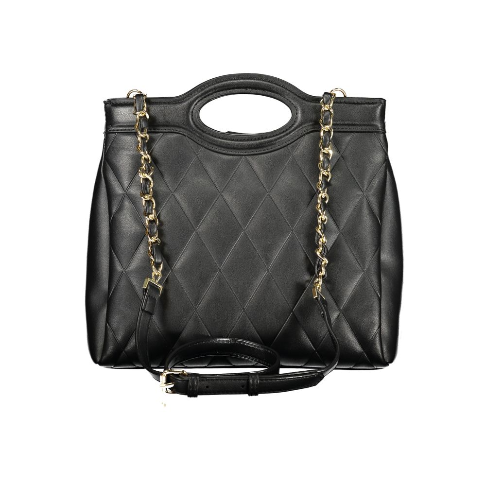 Nero Polyurethane Women Handbag