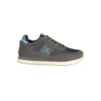 Blue Polyurethane Men Sneaker