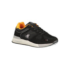 Black Polyurethane Men's Sneaker