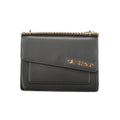 Black Polyurethane Women Shoulder Bag
