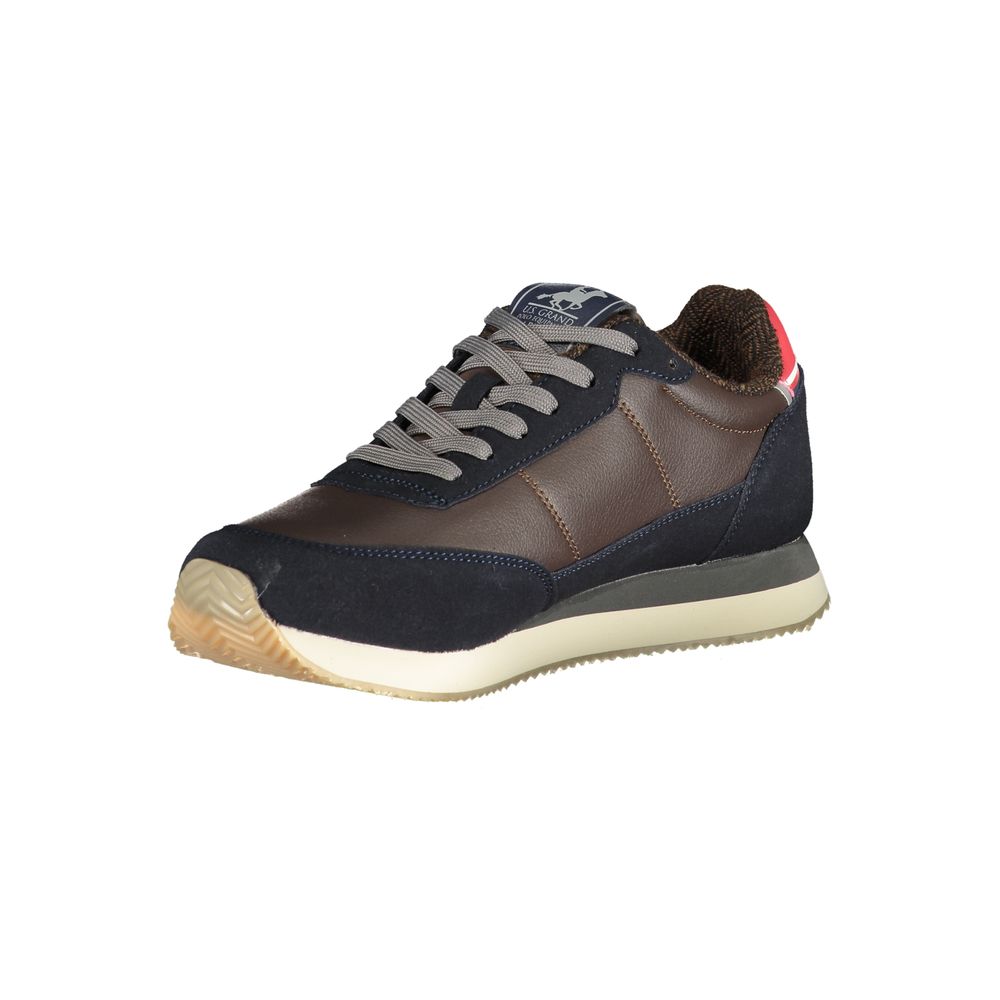 Brown Polyurethane Men's Sneaker