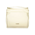 Beige Polyurethane Women Shoulder Bag