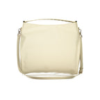Beige Polyurethane Women Shoulder Bag