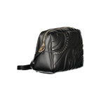 Black Polyurethane Women Handbag