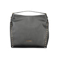 Black Polyurethane Women Shoulder Bag