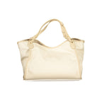 Beige Polyurethan Damen-Umhängetasche