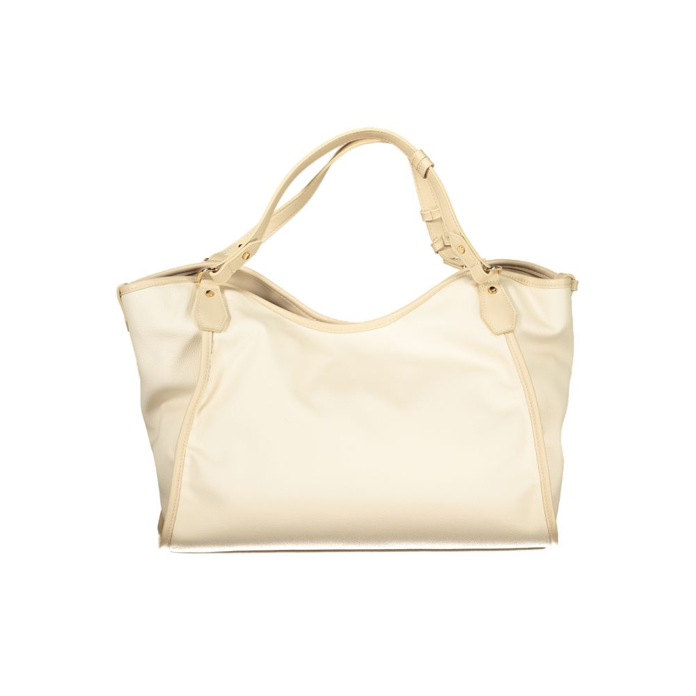 Beige Polyurethan Damen-Umhängetasche