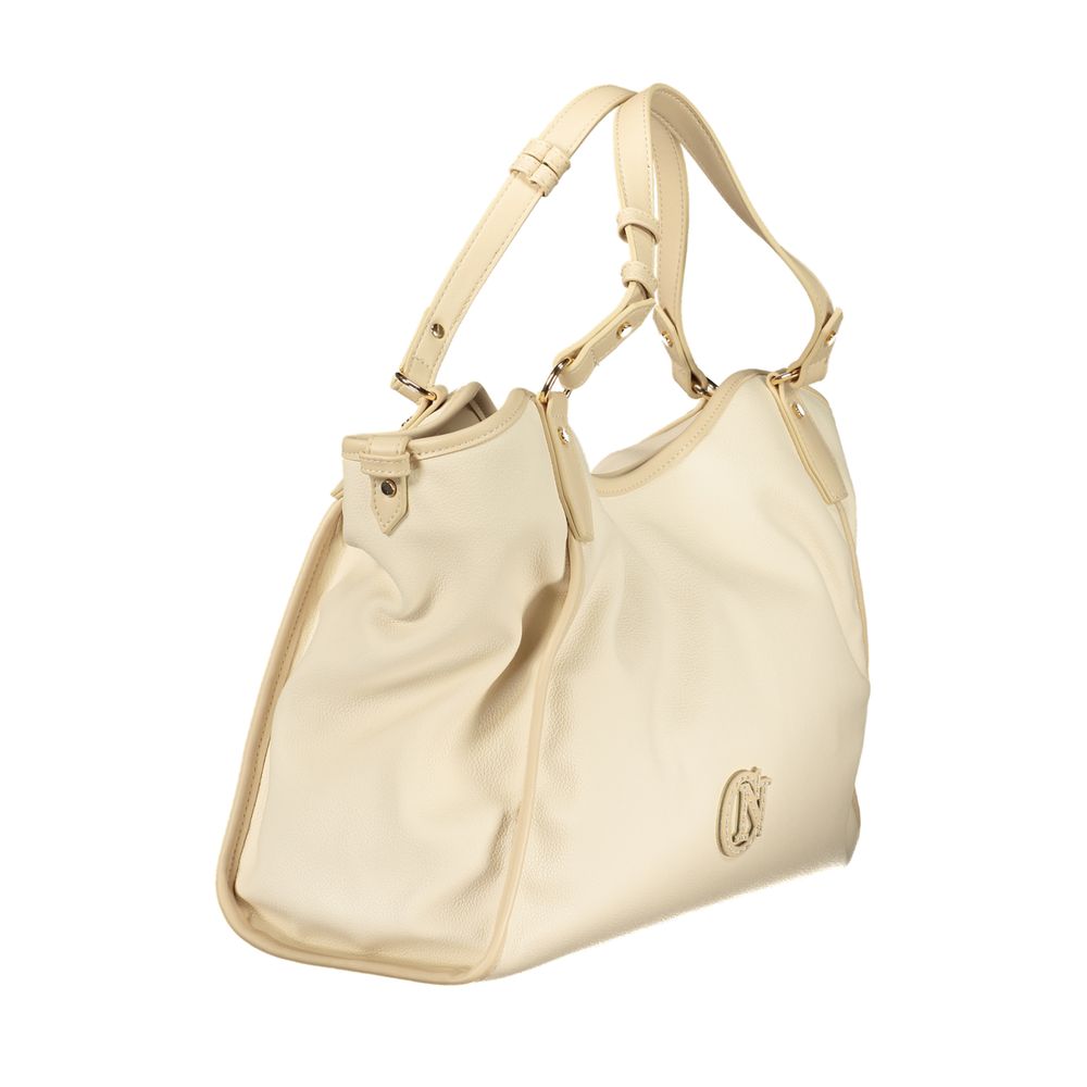 Beige Polyurethan Damen-Umhängetasche
