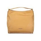 Braune Polyurethan Damen Schultertasche