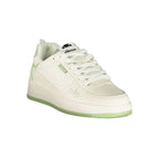 Weißer Polyurethan Damen-Sneaker