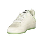 Weißer Polyurethan Damen-Sneaker