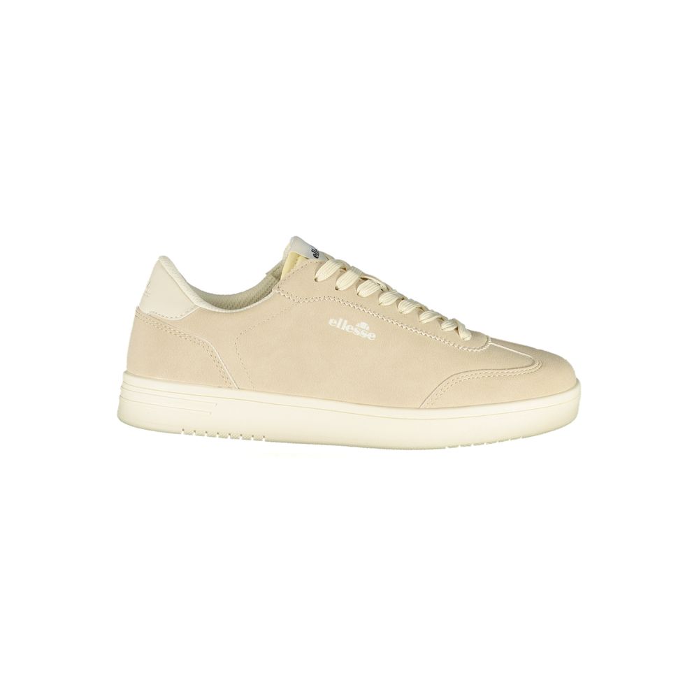 Beiger Sneaker für Damen aus Polyurethan