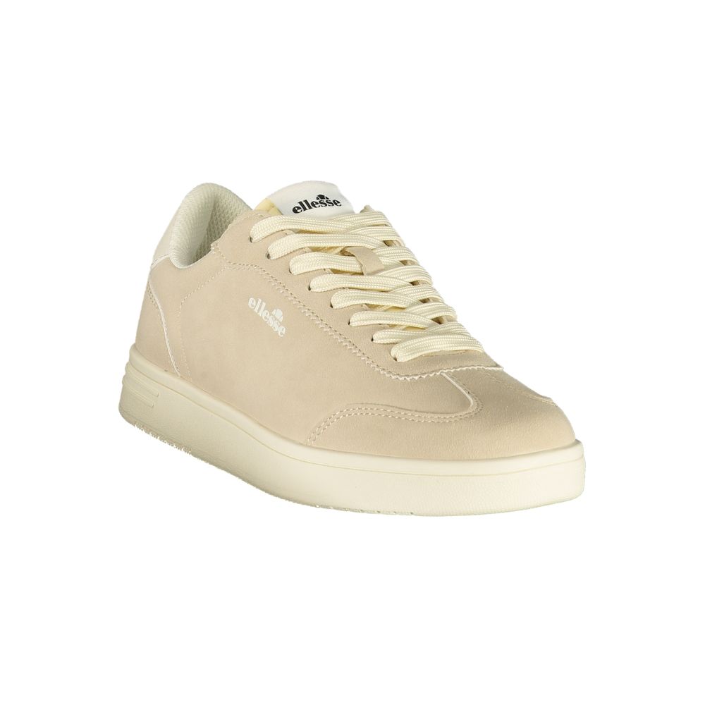 Beiger Sneaker für Damen aus Polyurethan