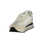 Bianco Poliestere Men Sneaker