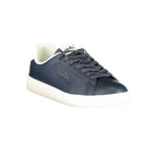 Blue Polyurethane Men Sneaker