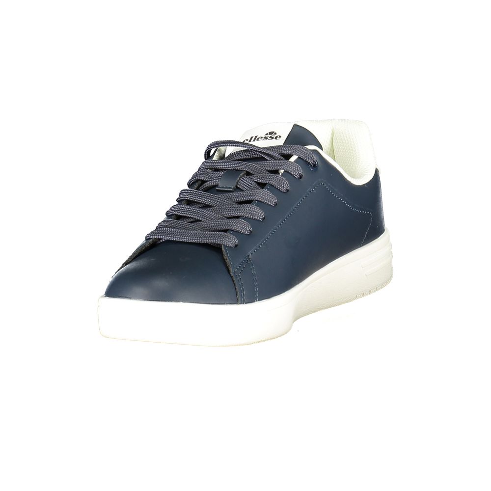Blue Polyurethane Men Sneaker