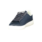 Blue Polyurethane Men Sneaker