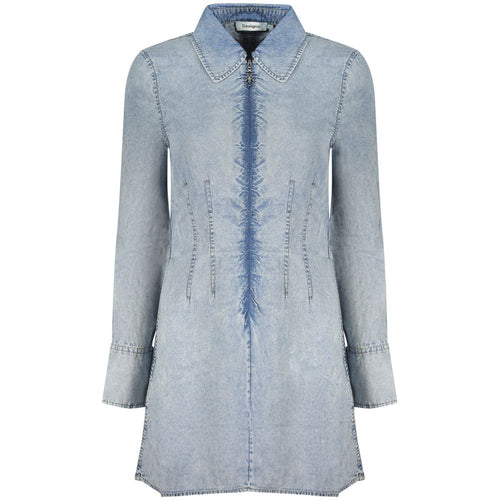 Light Blue Lyocell Women's Dress