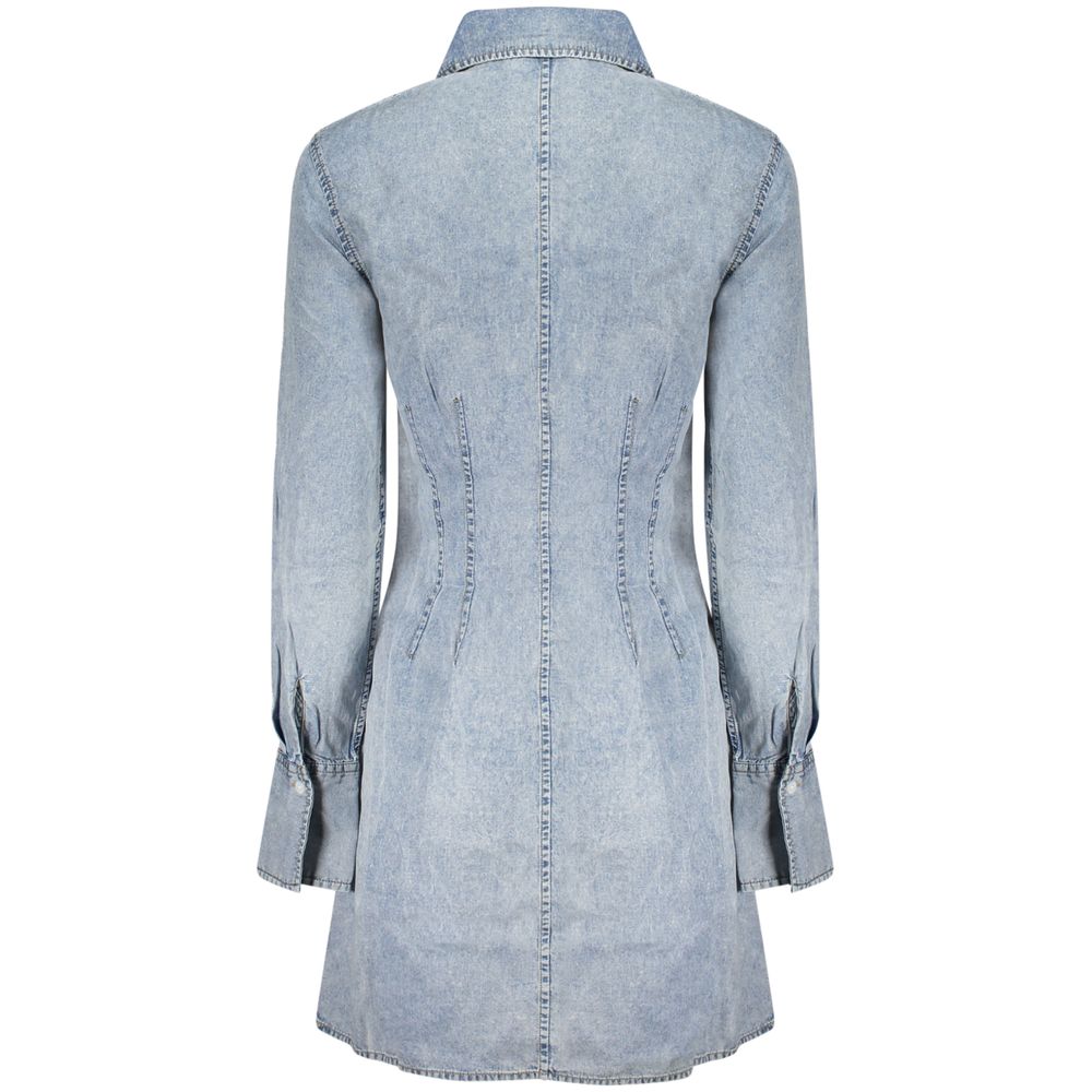 Light Blue Lyocell Women's Dress