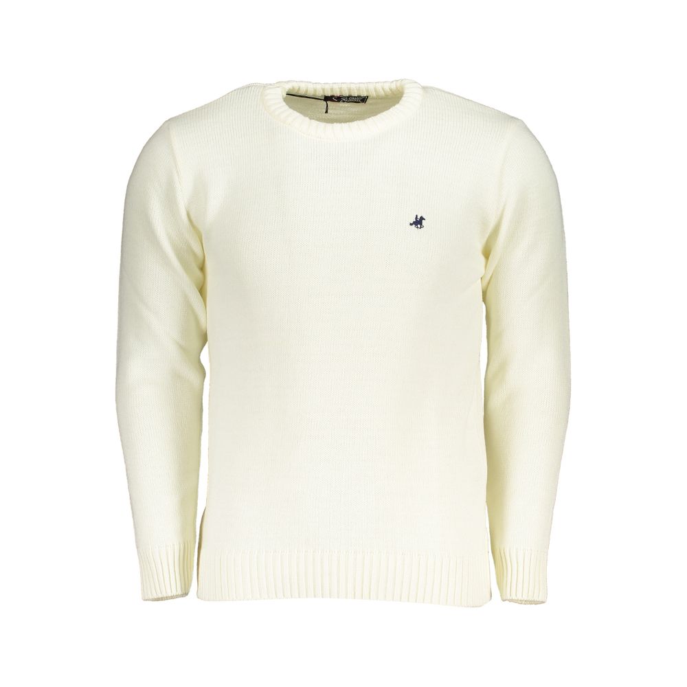 White Acrylic Men Sweater