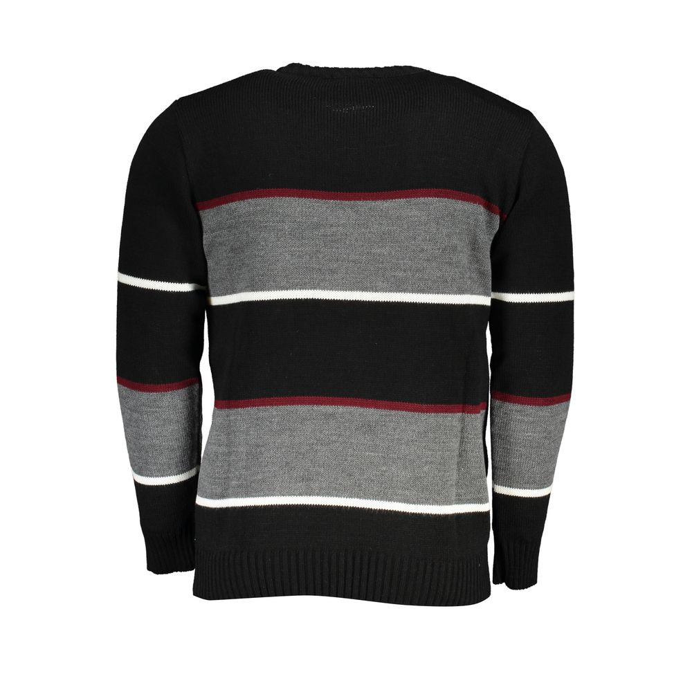 Schwarzer Acryl-Herrenpullover