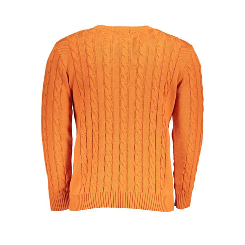 Oranger Herrenpullover aus Acryl
