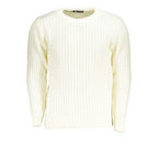 Weißer Acryl-Herrenpullover