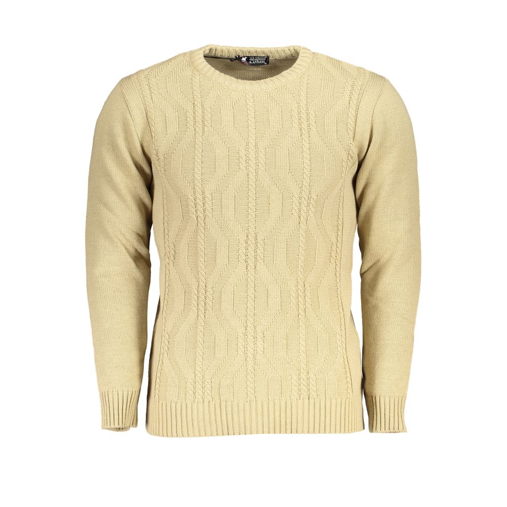 Beiger Herrenpullover aus Acryl