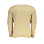 Beige Acrylic Men's Sweater