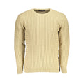 Beigefarbener Acryl-Pullover für Herren