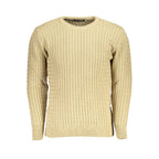 Beigefarbener Acryl-Pullover für Herren