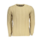 Beige Acrylic Men Sweater