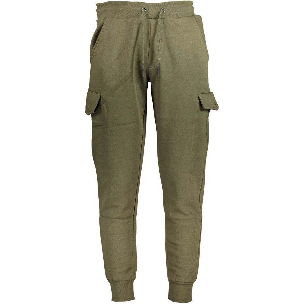 Grüne Baumwoll-Herrensweatpants