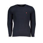 Blue Acrylic Men Sweater