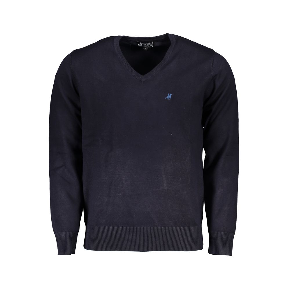 Blauer Viskose-Pullover für Herren