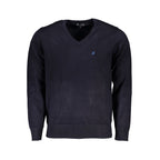 Blauer Viskose-Pullover für Herren