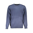 Blu Viscosa Uomo Maglia