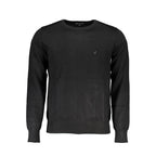 Black Viscosa Mens Sweater