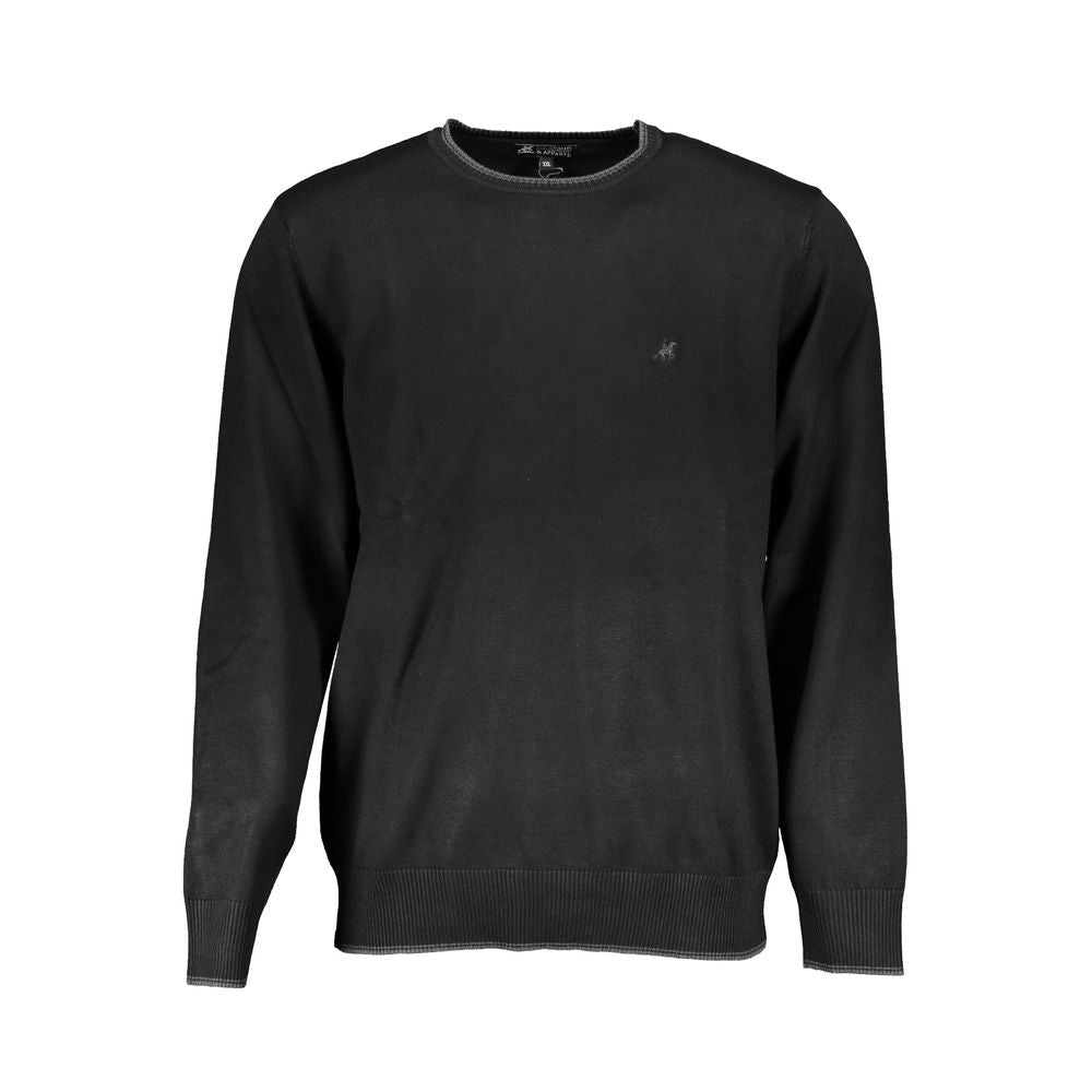 Schwarzer Herrenpullover aus Viskose