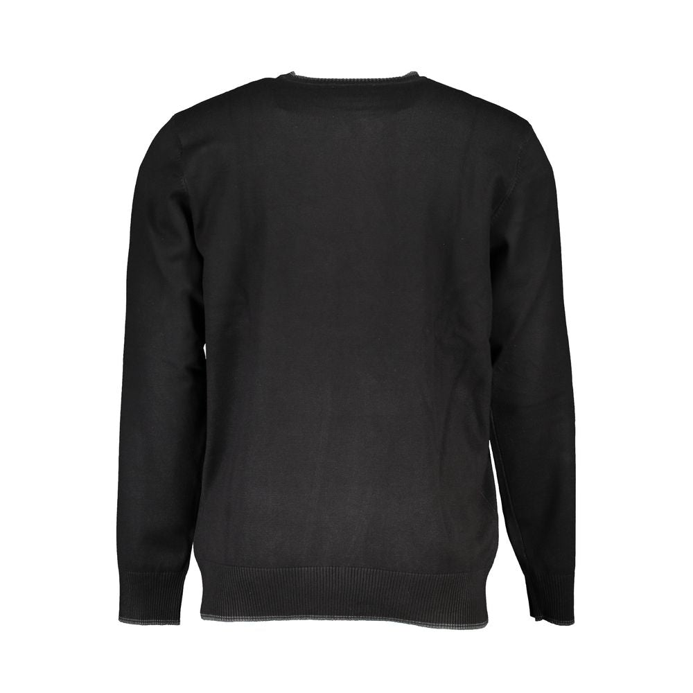 Schwarzer Herrenpullover aus Viskose
